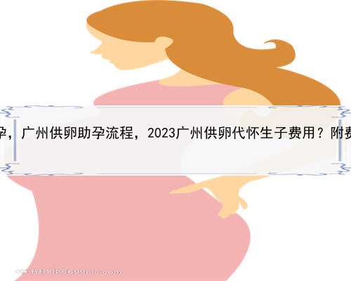 最好的代孕，广州供卵助孕流程，2023广州供卵代怀生子费用？附费用明细？
