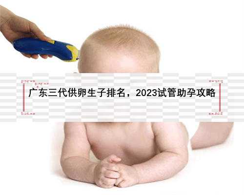 广东三代供卵生子排名，2023试管助孕攻略
